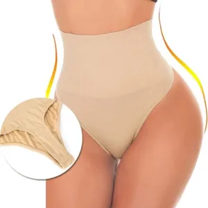String Gainante Taille Haute Beige