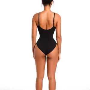 Body Gainant Sans Couture - Compression Abdominale Noir