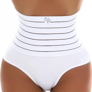 Culotte Gainante Haute Taille - Rehausseur De Fessiers Blanc