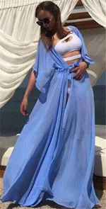 robe de plage avec ceinture femme