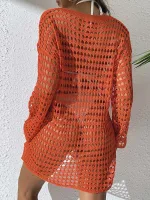 robe de plage ajourée pour femme