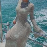 robe transparente plage femme