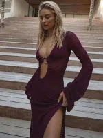 robe de plage fendue femme