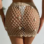 jupe femme en crochet pour la plage