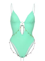 maillot de bain élégant une pièce rouge