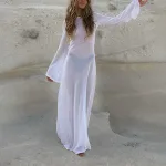 robe d'été blanche femme élégante