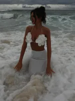 ensemble bikini brésilien femme avec jupe