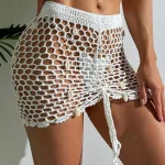 jupe aérée en crochet femme