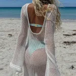 robe transparente dos nu femme