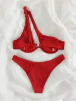 bikini femme une épaule push-up