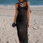 robe tricot ajourée idéale pour l'été