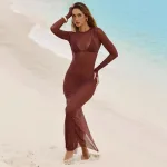 robe de plage transparente femme