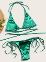 bikini de luxe satiné femme