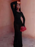 robe femme tricotée à porter à la plage