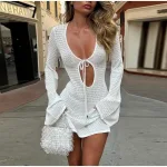 robe courte femme pour sorties balnéaires