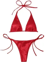 bikini sexy satiné femme