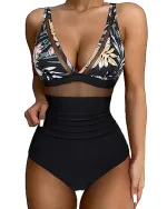 maillot une pièce col V tendance