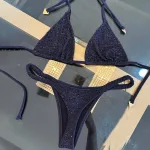 bikini femme brillant