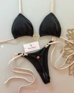 bikini femme triangle ajustable