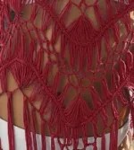 tunique d'été à franges pour femme