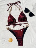 maillot de bain ultra tendance en métal