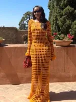 robe plage femme en tricot