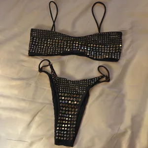 bikini brillant push-up femme