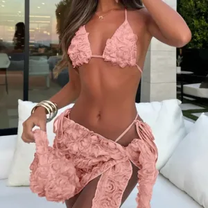 maillot de bain bikini femme avec jupe volantée