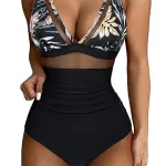 maillot de bain femme col V profond