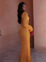 robe tricotée idéale pour l'été