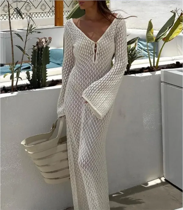 robe de plage dos nu femme
