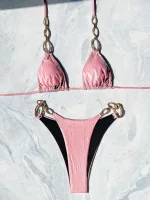 bikini moderne 2 pièces avec chaînes