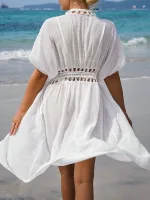 robe ajourée pour la plage en dentelle