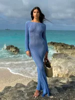 tunique col U idéale pour les vacances d'été